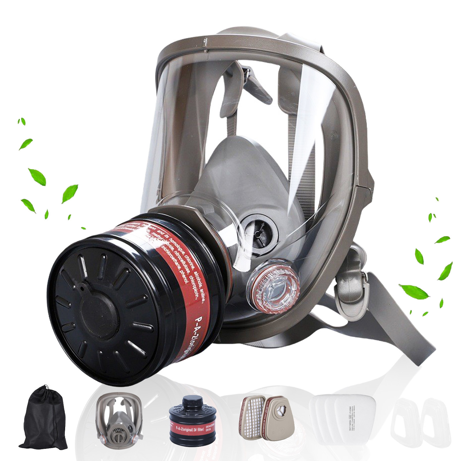Dust Mask Construction - Maski gazowe pełnotwarzowe Respirator chemiczny survivalowy