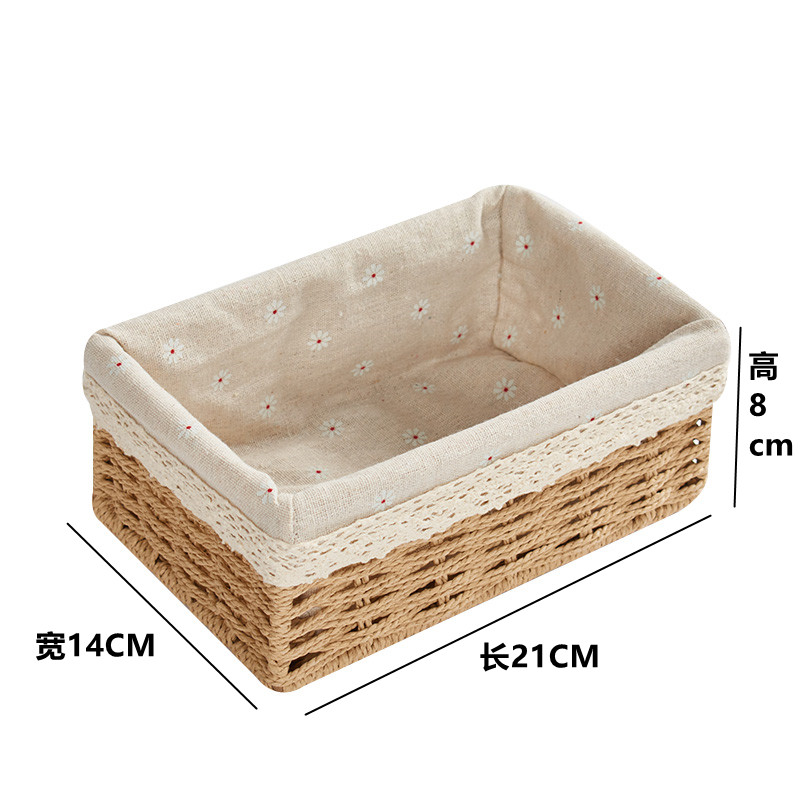 Face Mask Storage Box - Japoński koszyk z rattanu, organizer na