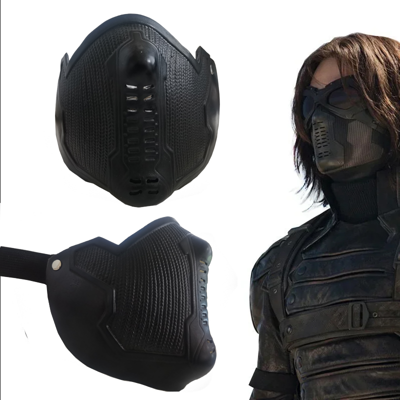 Respirator Half Face - Superbohater Cosplay zimowy żołnierz maska James