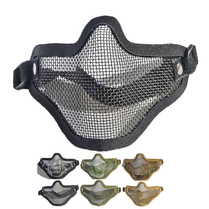 Respirator Half Face - Taktyczna metalowa maska ​​półtwarzowa z drutu
