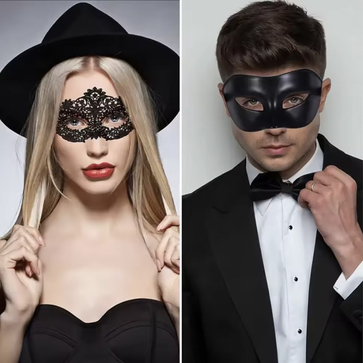 2 szt. Elegancka czarna koronk – Black Face Mask Pack recenzja i cena