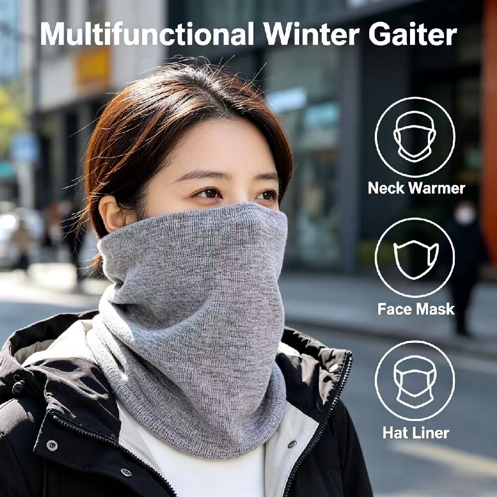 Dwuwarstwowy jesienno-zimowy o – Neck Gaiter Face Cover recenzja i cena