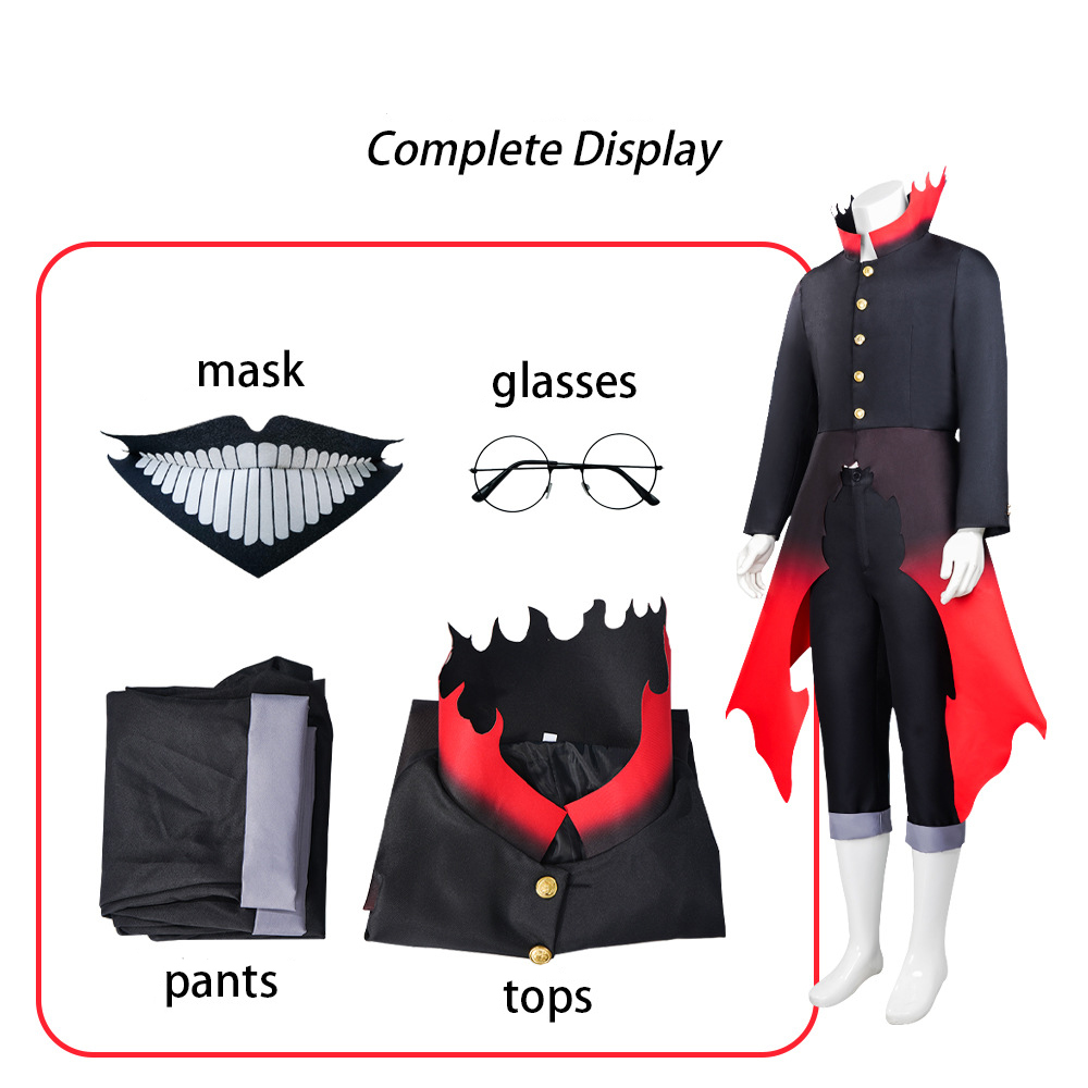 Kostium Cosplay Anime Dandadan – Black Face Mask Pack recenzja i cena